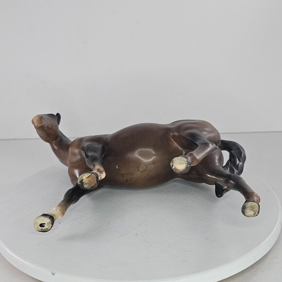 Vintage Beswick England Bay Mare Horse Facing Left Figurine Matte Variation #976 - Picture 9 of 10